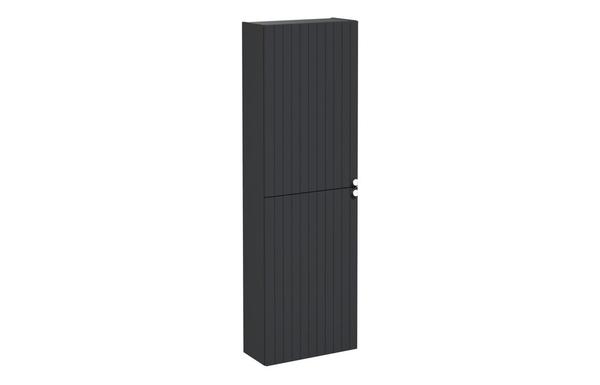 VitrA Root Groove 55cm 2 Door Slim Tall Unit (LH Hinge) - Matt Graphite